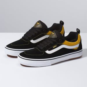 Vans Erkek Spor Ayakkabı Corduroy Kyle Walker Pro Siyah/Sarı | 81064-680